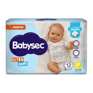 Pañal Babysec Talle P x12