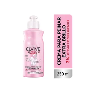 Elvive Glycolic Gloss Crema de Peinar x250ml