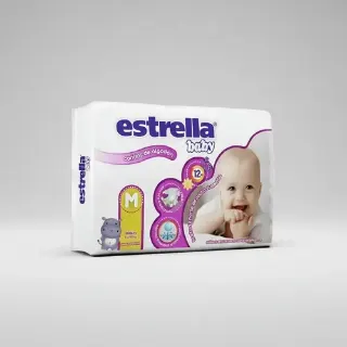 Pañal Estrella Baby talle M x9