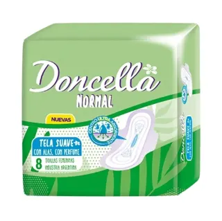 TOALLITA DONCELLA NORMAL CON ALAS x8