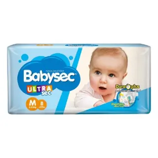 Pañal Babysec Talle M x8