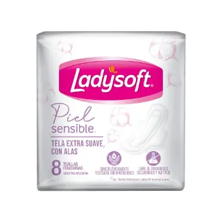 TOALLITA LADYSOFT PIEL SENSIBLE X8