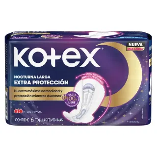 TOALLITA KOTEX NOCTURNAS X 6
