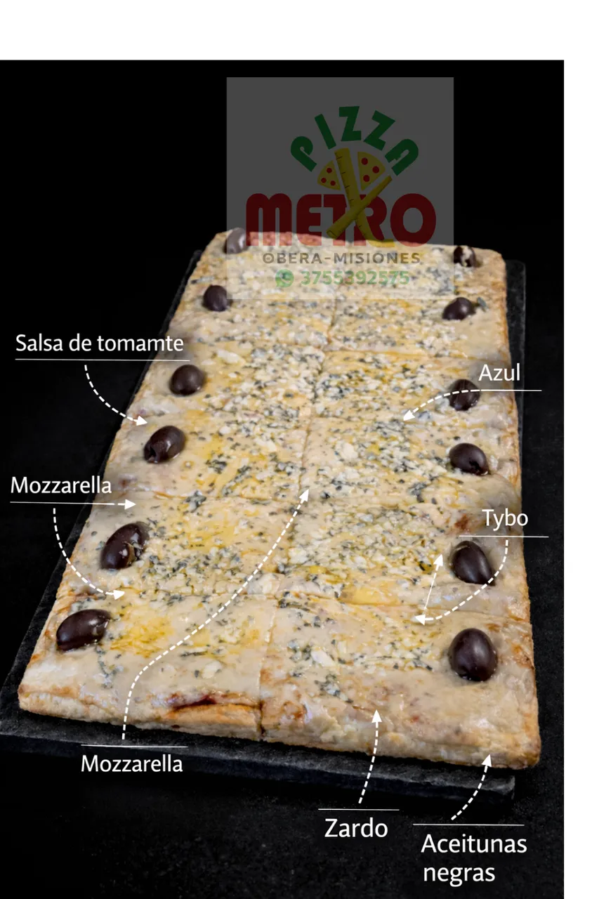 1/4 Cuatro Queso(6 porciones)