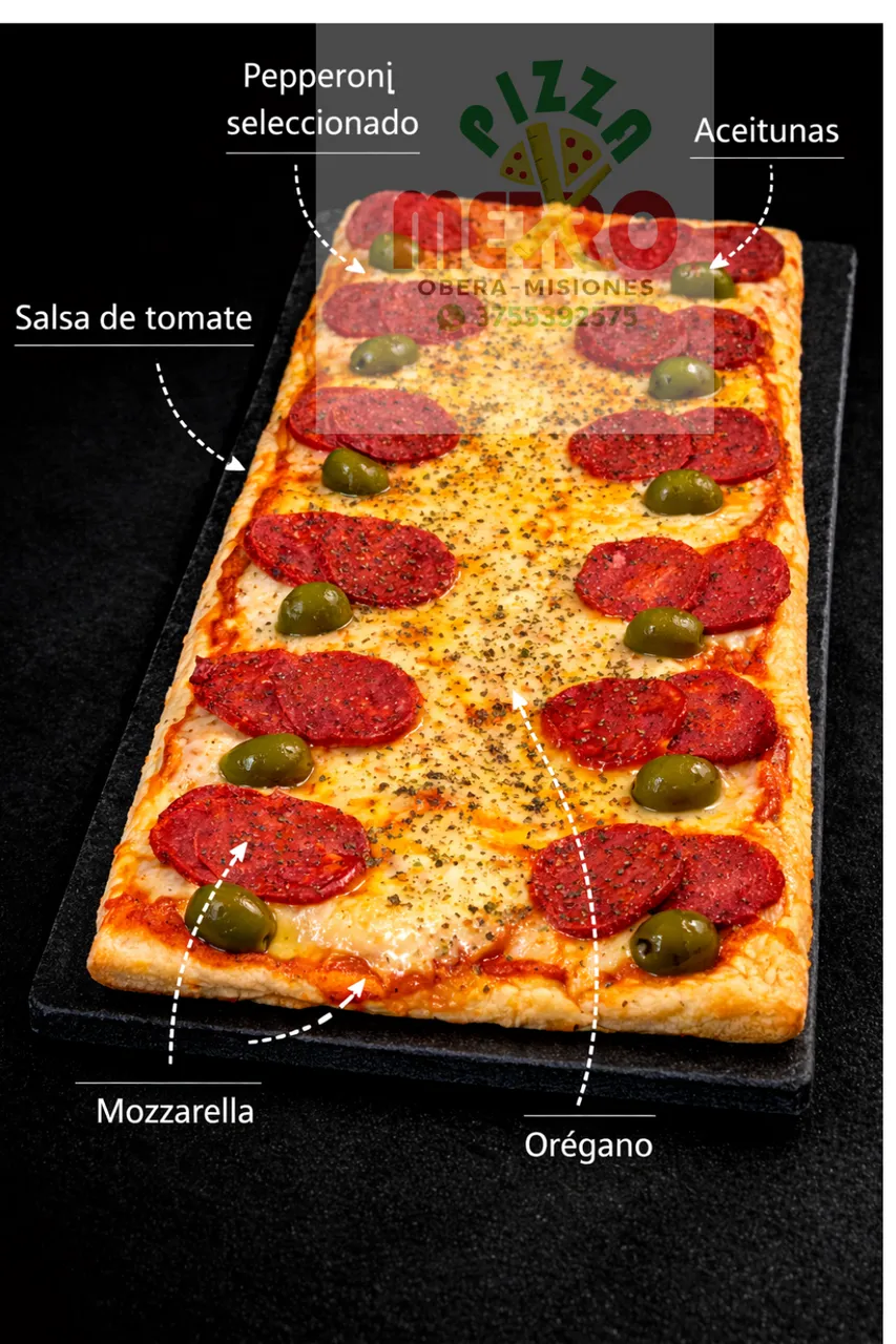 1/4 Pepperoni(6 pporciones)